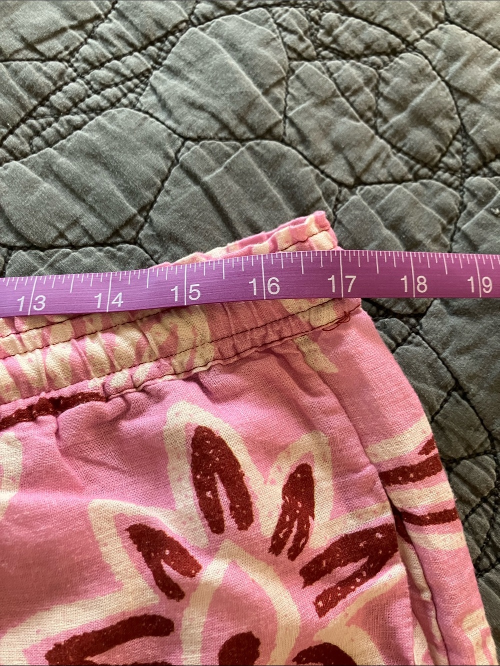 Anthropologie Pink Floral Linen Palazzo Pants by Celandine - Picture 5 of 10